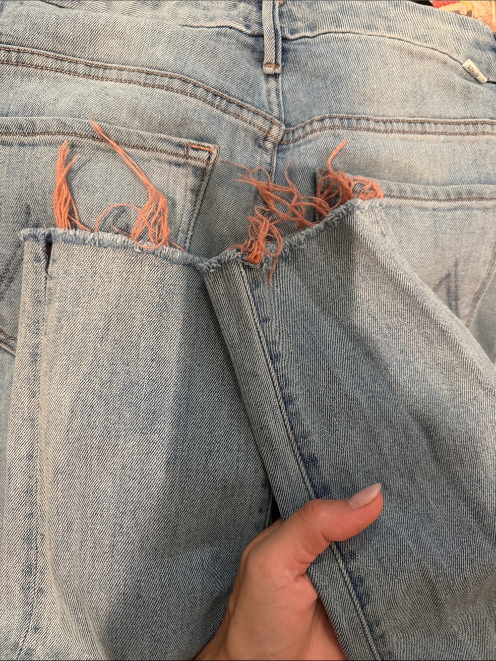 Mother high waisted looker ankle fray size 26 in the wash pretty please - Picture 7 of 7